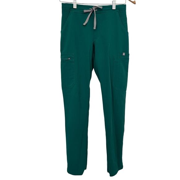 FIGS Green Stretchy Waistband Pants with Pockets/Drawstring PO 1700-XXS - Picture 1 of 6